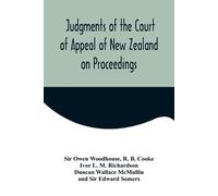 R B Cooke Owen Judgments of the Court of Appeal of New Zealand on P (Tascabile)