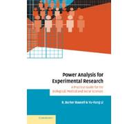 R. Barker Bausell Yu-Fan Power Analysis for Experimental Rese (Copertina rigida)
