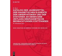 R Bock Einleitung Und Übersicht. Stationen Von +900 Bis +550 (Copertina rigida)