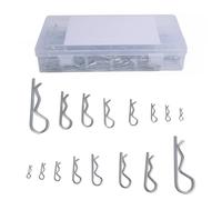 R CLIP e perni da serraggio Kit Assortimento di fermo a molla per perno cotter trattori, carrello, clip del rimorchio, sostituzione camion mano varie esigenze fissaggio