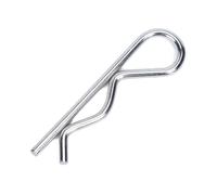 R clip in acciaio inossidabile, 100/10 pezzi M1 M1.2 M1.6 1:8 1:10 Clip Perni Acciaio Tipo R Coppiglia a Molla Forma Ondulata Clip Divisa Morsetto Perno for Auto(100pcs,M1x16mm)
