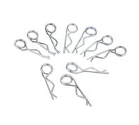 R clip in acciaio inossidabile, 20/10/5/2/1 pz. Perni di fissaggio a doppio anello in acciaio, clip a doppia spirale R, perni di fissaggio for rimorchio, passeggino, barca da carico(3x80mm 10pcs)