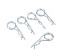 R clip in acciaio inossidabile, 20/10/5/2/1 pz. Perni di fissaggio a doppio anello in acciaio, clip a doppia spirale R, perni di fissaggio for rimorchio, passeggino, barca da carico(4x85mm 5pcs)