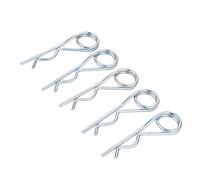 R clip in acciaio inossidabile, 20/10/5/2/1 pz. Perni di fissaggio a doppio anello in acciaio, clip a doppia spirale R, perni di fissaggio for rimorchio, passeggino, barca da carico(5x100mm 2pcs)