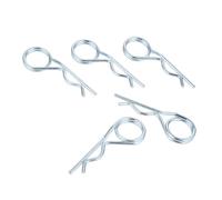 R clip in acciaio inossidabile, 20/10/5/2/1 pz. Perni di fissaggio a doppio anello in acciaio, clip a doppia spirale R, perni di fissaggio for rimorchio, passeggino, barca da carico(3.5x90mm 5pcs)