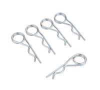 R clip in acciaio inossidabile, 20/10/5/2/1 pz. Perni di fissaggio a doppio anello in acciaio, clip a doppia spirale R, perni di fissaggio for rimorchio, passeggino, barca da carico(4x100mm 5pcs)