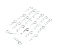 R clip in acciaio inossidabile, 20/10/5/2/1 pz. Perni di fissaggio a doppio anello in acciaio, clip a doppia spirale R, perni di fissaggio for rimorchio, passeggino, barca da carico(2x50mm 20pcs)