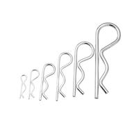 R clip in acciaio inossidabile, M1 M1.2 M1.6 M1.8 M2 M2.5 M3 M3.5 M4 304 Acciaio inossidabile R Tipo Coppiglia a molla Forma d'onda Clip divisa for auto(3x60mm 5pcs)