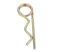 R Clip Perni di fissaggio Perno di fissaggio, 20-1 pz. Coppiglia a doppio anello R-clip in acciaio a molla di fissaggio 50-160 mm(6x160mm 1pcs)