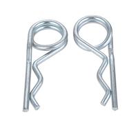 R Clip Perni di fissaggio Perno di fissaggio, 20-1 pz. Coppiglia a doppio anello R-clip in acciaio a molla di fissaggio 50-160 mm(5x95mm 2pcs)