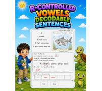 R-Controlled Vowels Decodable Sentences Workbook for Kids: Sentence Pyramids for Reading Fluency, Phonics Practice, Reading Comprehension, Sentence ... Activities for Kindergarten and 1st Grade