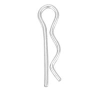 R Coppiglia di Ritegno Clip di Fissaggio Zincata Brillante Placcata 4 Dimensioni 1.6/1.8/2/2.5mm per Progetti Fai Te (1,6 * 28 mm（30 pezzi）)