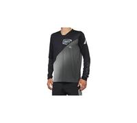 R core x 100 long sleeve jersey black grey