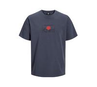 R.d.d. royal denim division Rddadam Crew Neck Tee S/S, Ombre Blu, L Uomo