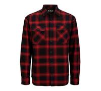 R.d.d. royal denim division Rddcharles Check - Maglietta a Maniche Corte, Taglia L/S, Rosso Pompei, XL