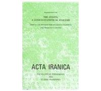 R. Doctor The Avesta: A Lexico-Statistical Analysis (Copertina rigida)