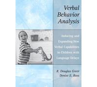 R. Douglas Gree Verbal Behavior Analysis: Inducing and Expanding New (Tascabile)