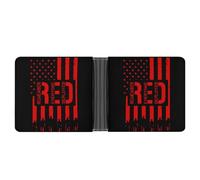 R.E.D Remember Everyone Deployed Red Friday Novità Portafoglio Portafoglio Divertente Portafogli Bill Coin Porta Carte Porta Carte Borsa per Uomo Donna, Stile:, Taglia unica, Per tutte le stagioni