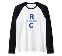 R è la nuova C. Una maglietta per sviluppatori nel linguaggio R. Maglia con Maniche Raglan