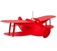R. et M. Coudert - Plafonnier - Suspension Avion biplan rouge