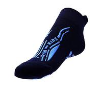 R-Evenge CALZA GYM KIDS GINNASTICA, PALESTRA, ASILO, CASA CON SUOLA ANTISCIVOLO E ANTIBATTERICA (BLU/BLU PERLATO, M 30-34)