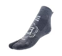 R-Evenge CALZA TECNICA YOGA NATURAL, ANTISCIVOLO, ANTIBATTERICA, ANALLERGICA, IN COTONE BIOLOGICO (GRIGIO/SILVER, M 38-41)