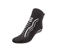 R-Evenge CALZA WELLNESS CALZARE TECNICO PER TUTTE LE ATTIVITÀ IN PALESTRA, PILATES, YOGA, GINNASTICA POSTURALE, TRX, CROSSFIT, CALISTHENICS, ANTISCIVOLO (NERO/SILVER, S 34-37)