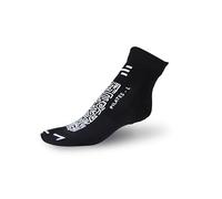 R-EVENGE Calzari Antiscivolo Pilates, Yoga e Palestra, Argento Antibatterico, Grip Perfetto, Eco-Sostenibili, Made in Italy (NERO/BIANCO, S 34/37)