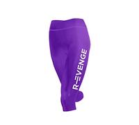 R-Evenge Pants Leggings Tecnico Inserti Interni in Silicone, A Compressione, BASATO sul KINESIOTAPING, BREVETTATI (Viola, M)