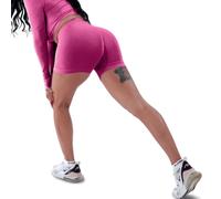 R-EVENGE Shorts Q-Skin Donna, Short Tecnico con Arricciatura Glutei per Un Effetto Push up e Una Silhouette Perfetta (IT, Numero, 36, 38, Regular, Regular, Fuxia)