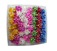 R&F srls 100 COCCARDE in PLASTICA Pastello Fiocco Pacco Regalo coccardine Confezione