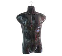 R&F srls MANICHINO APPENDIBILE Uomo Nero ESPOSITORE vetrina Esposizione Negozio