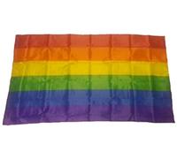 R&F srls Rainbow Gay - Bandera de arcoíris (Tejido, tamaño estándar, 90 x 150 cm)