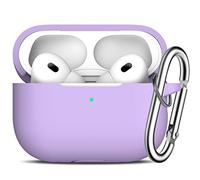 R-fun AirPods Pro 2a/1a Generazione Custodia Cover con Portachiavi, Accessori in Silicone per Donne Uomini con Custodia di Ricarica Apple AirPods Pro 2022/2019,Viola banana