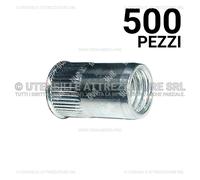 R&G 500 pezzi Rivit FRC - Z - Rivsert Fe f.9,0 ss0,5 - 3,0 Zigr. M6/030