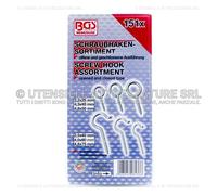 R&G KIT ASSORTIMENTO GANCI A VITE OCCHIOLO CHIUSO APERTO DA 151 PEZZI PROFESSION