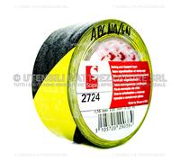 R&G NASTRO ADESIVO SEGNALETICO GIALLO / NERO MT 33 X 50 H MM per SICUREZZA PROTE