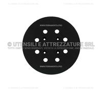 R&G PLATORELLO VELCRATO 122 MM FORATO RICAMBIO ORIGINALE per METABO FSX 200 INTE