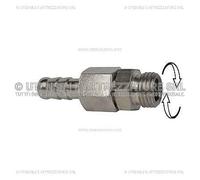 R&G Raccordo a pressare G1/4M girevole tuboPVC 8x13