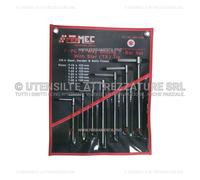 R&G SET SERIE 7 CHIAVI a T con 3 TESTE TORX con ASTA SCORREVOLE in ASTUCCIO