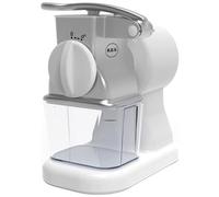 Grattugia Elettrica Robusta Junior con Rullo in Acciaio Inox Potenza 150 W Contenitore Estraibile con Coperchio Salvafreschezza Colore Bianco