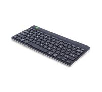 R-Go Compact Break Tastiera QWERTY US Layout, con indicatore di pausa, design ergonomico piatto, Bluetooth 5.0 senza fili, nero, compatibile con Windows/MacOS