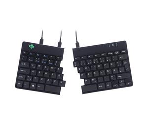 R-Go Split Ergonomic Keyboard, QWERTZ (DE), black, wired Black Qwertz German
