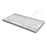 R-Go Tools Compact Break Tastiera ergonomica QWERTY (ND), Wired, W128444809 (Keyboard QWERTY (ND), Wired, White)