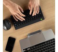 R-Go Tools Compact Break Tastiera ergonomica R-Go , tastiera compatta con software break, AZERTY (FR), Bluetooth, nero - Nouvo