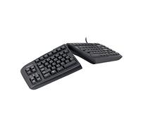 R-Go Tools Goldtouch Tastiera QWERTZ Tedesco Regolabile (USB, Cablato, Nero, Plastica)