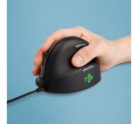 R-Go Tools Mouse ergonomico R-Go HE Break con software di pausa, medio [lunghezz