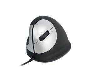 R-GO TOOLS Mouse Laser R-Go Tools - USB - 4 Pulsante(i) - Nero, Argento - 1 Pacco - Cavo - 3400 dpi