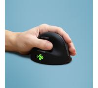 R-Go Tools R-Go HE Mouse, mouse ergonomico, Medio [165-195mm], mancino, senza fili (ERGONOMIC MOUSE MEDIUM - HAND165-185MM LEFT
