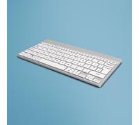 R Go Tools Compact Break Ergonomic Keyboard, QWERTY (UK), W128444821 (Keyboard, QWERTY (UK), Bluetooth, White)